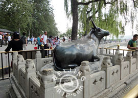 Bronze Ox in Summer Palace, Beijing